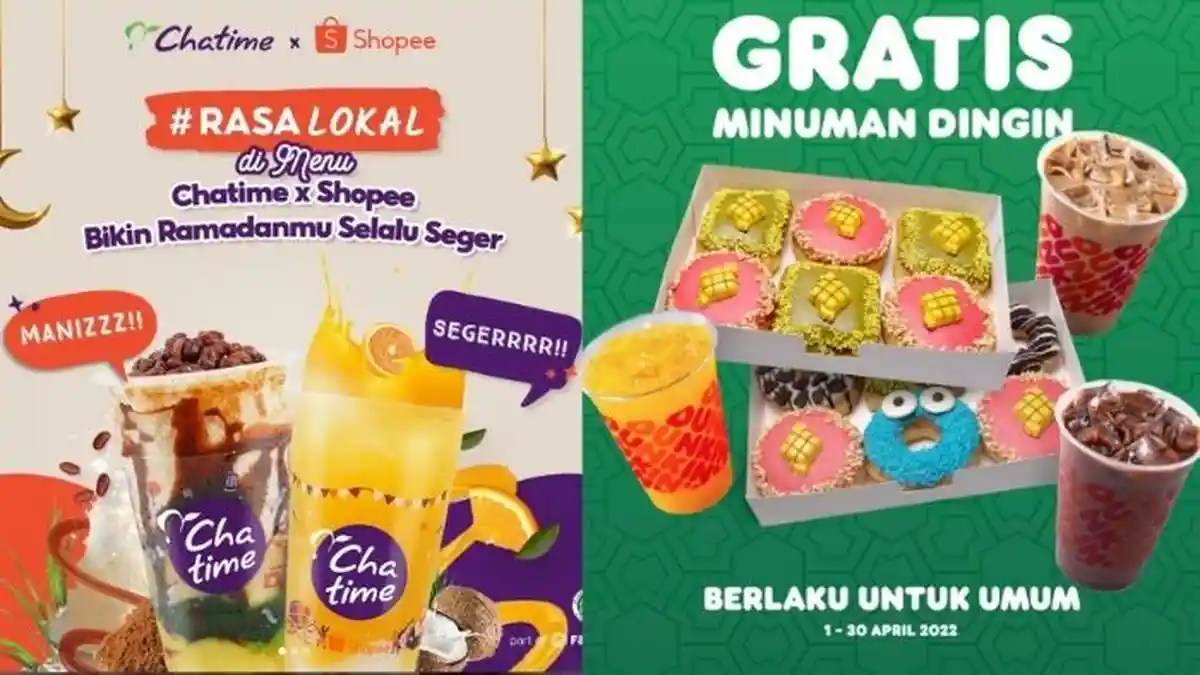 PROMO Menu Buka Puasa Ramadan 2022 di Dunkin Donuts hingga Chatime, Ada Gratis Minuman Dingin