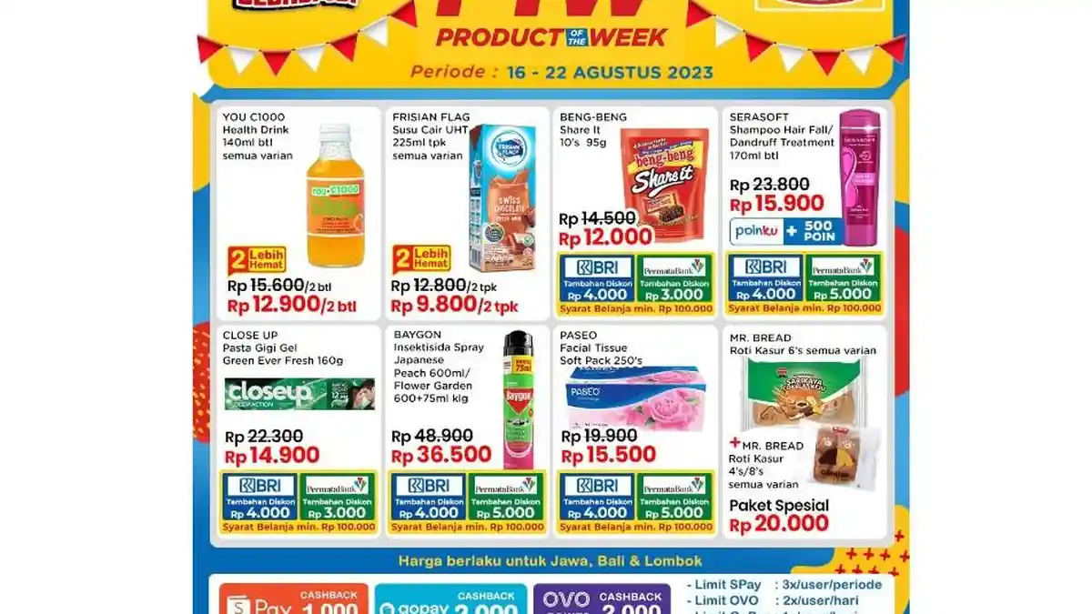 KATALOG Promo Indomaret 21-22 Agustus 2023 Extra Disc Pakai BRI: CloseUp Rp14.900 Serasoft Rp15.900
