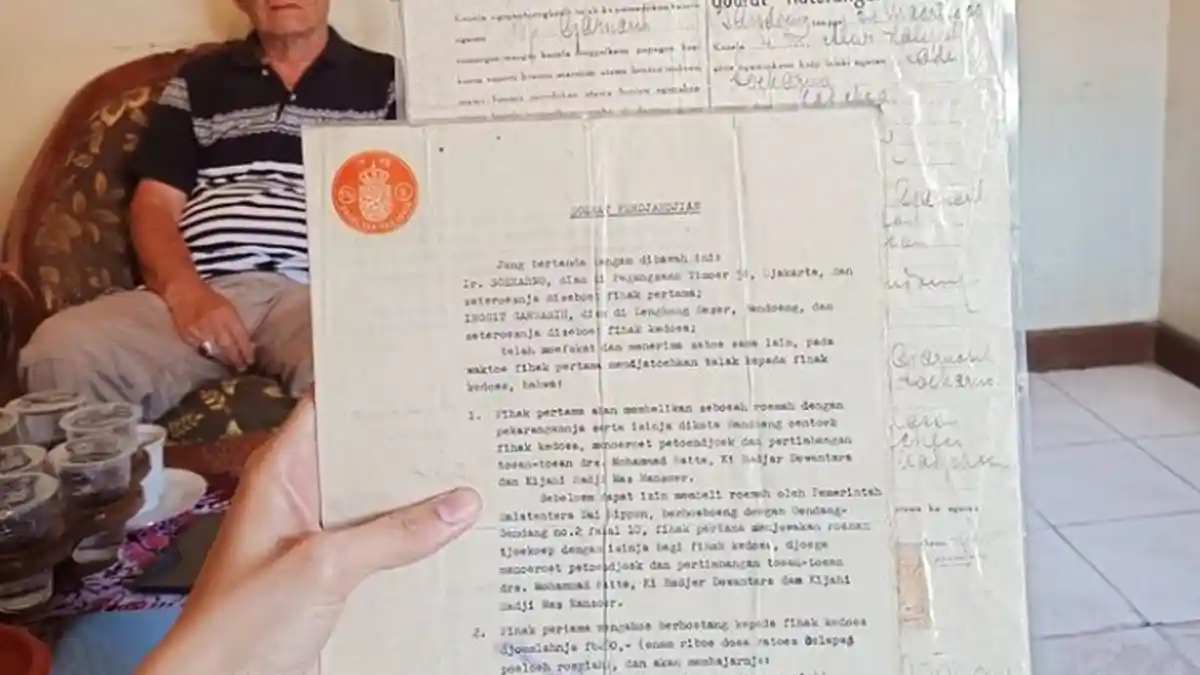 Surat Nikah dan Surat Cerai Ir Soekarno-Inggit Garnasih Mau Dijual, Dibuka Harga Rp 25 Miliar