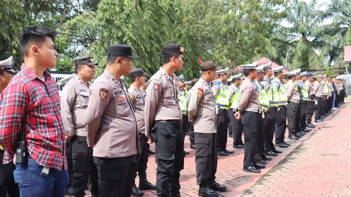 Polres Sibolga Kawal Ketat Distribusi Logistik Pemilu, 526 Botol Tinta Tiba di KPU