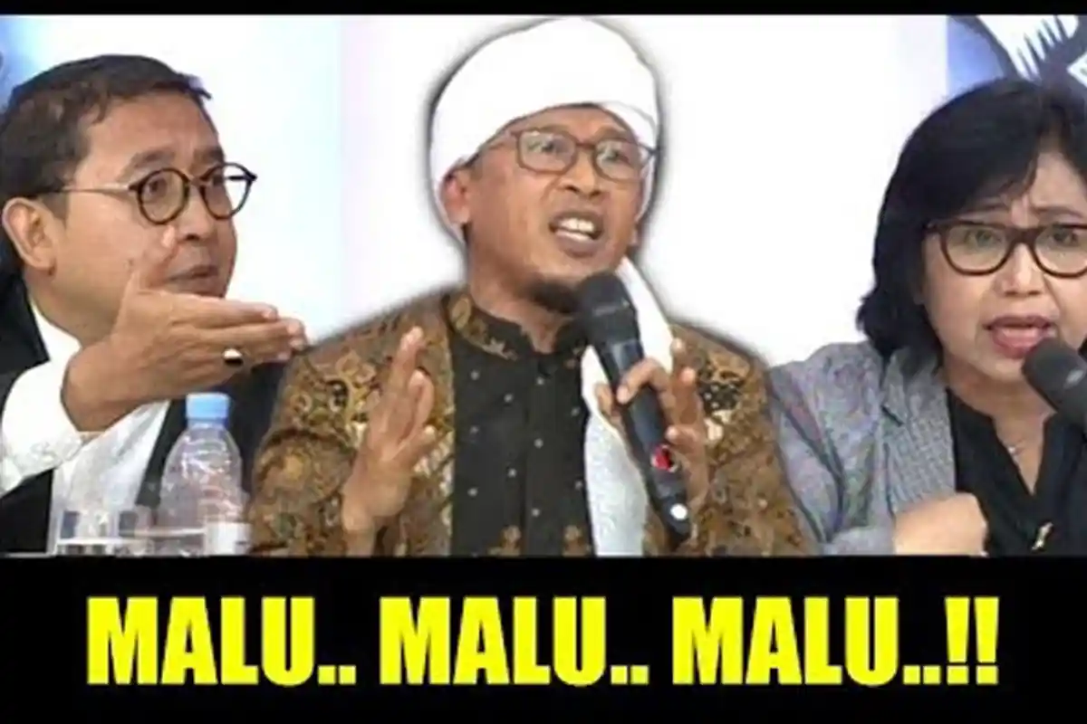 Aa Gym Berdiri Tengahi Fadli Zon dan Irma Suryani yang Ribut Berargumen di ILC, 'Hush, Malu'