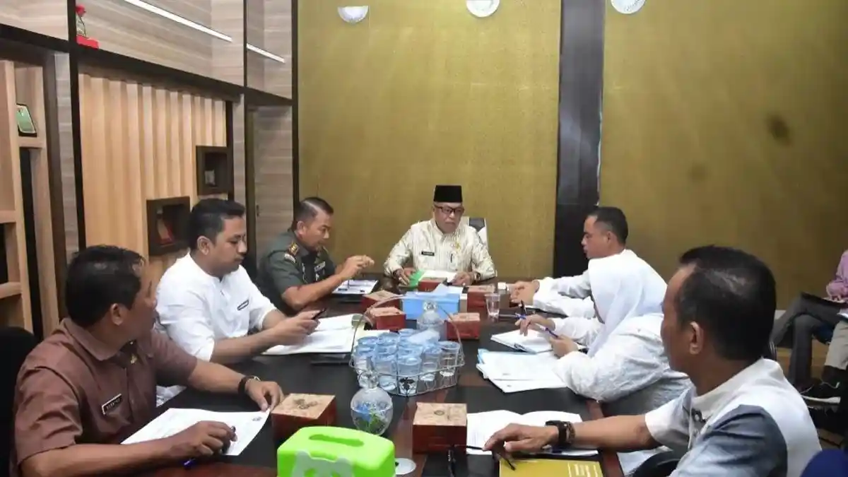 Pimpin Rakor Penentuan Lokasi Program Cetak Sawah, Sekda : Kerjasama Lintas Sektor Sangat Penting
