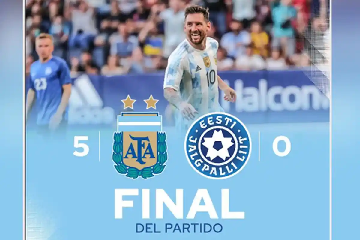 Lionel Messi Cetak 5 Gol pada Laga Hari Ini Senin 6 Juni 2022, Argentina VS Estonia 