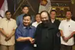 Surya Paloh Temui Prabowo Subianto di Hambalang