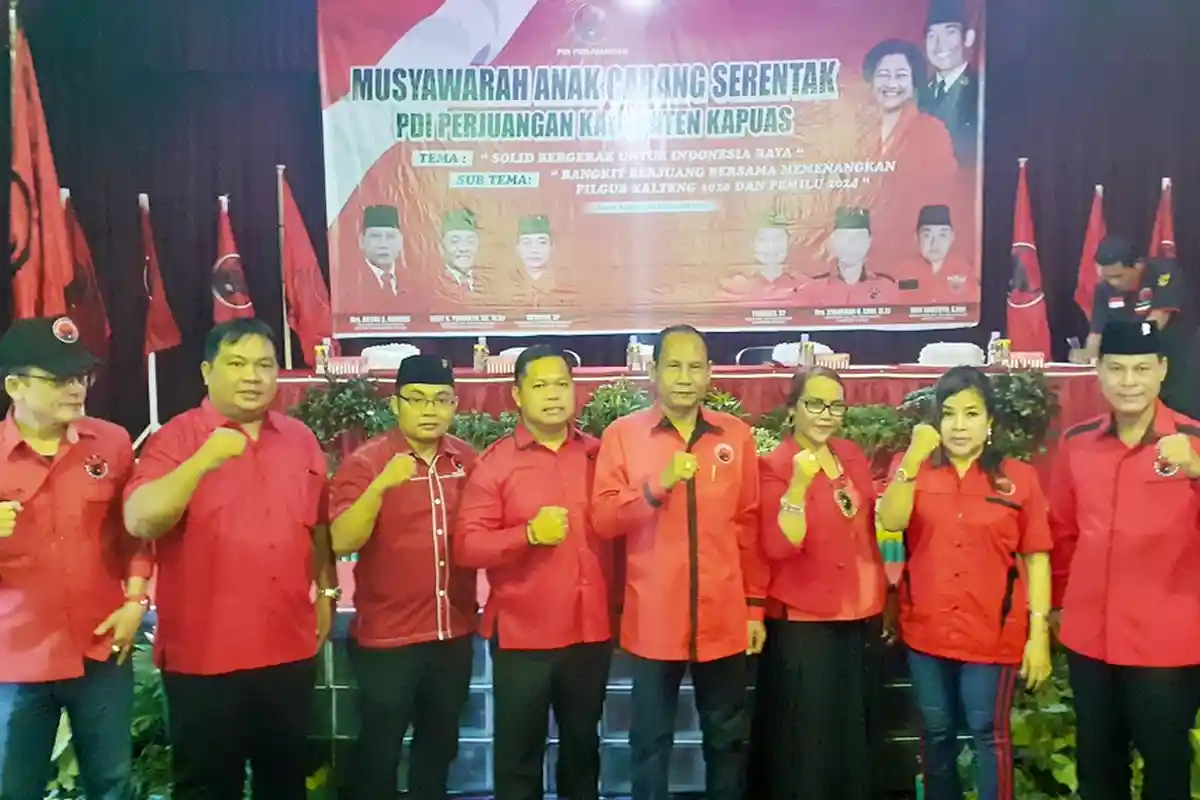 DPC PDI Perjuangan Kabupaten Kapuas Gelar Musyawarah Anak Cabang