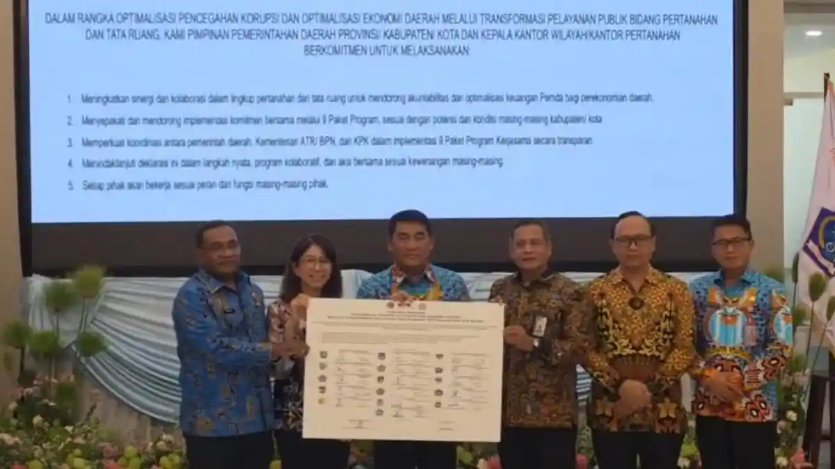 Sulut Jadi Pilot Project ATR/BPN dan KPK, Perkuat Tata Kelola Pertanahan dan Investasi