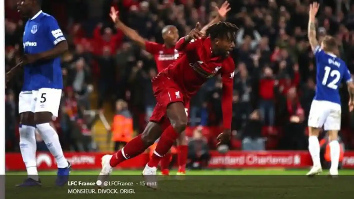 Liverpool Kalahkan Everton Berkat Gol Telat Divock Origi