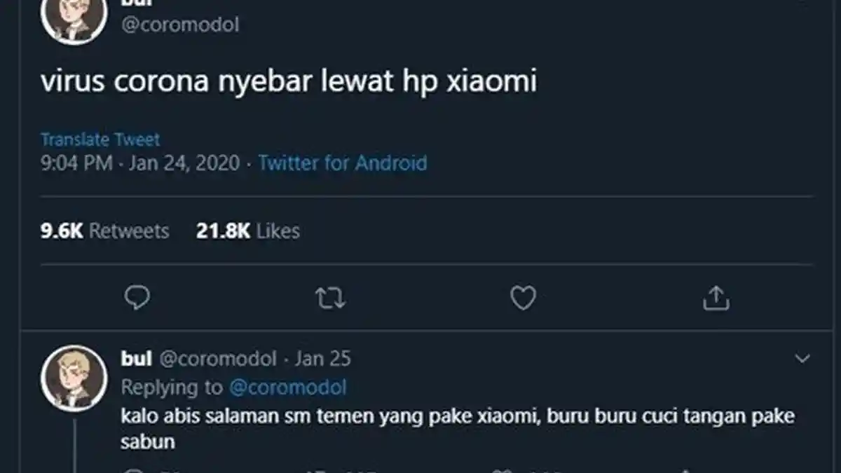 Viral Penyebaran Virus Corona Bisa Melalui HP Merk Xiaomi, Ini Penjelasan Dokter