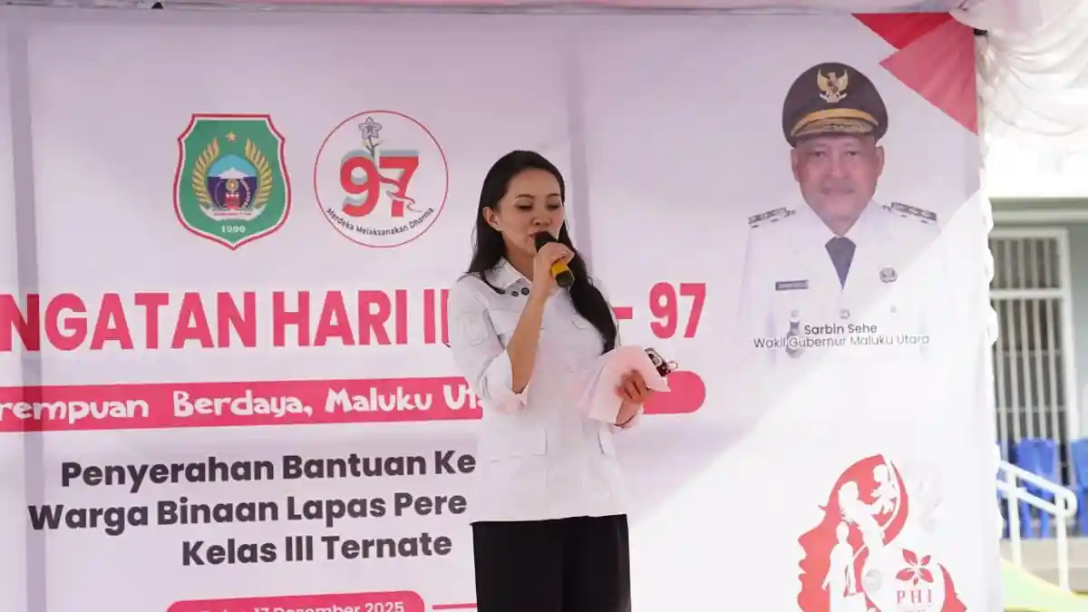 Hari Ibu ke 97, Gubernur Malut Sherly Laos Salurkan Bantuan ke Lapas Perempuan Ternate
