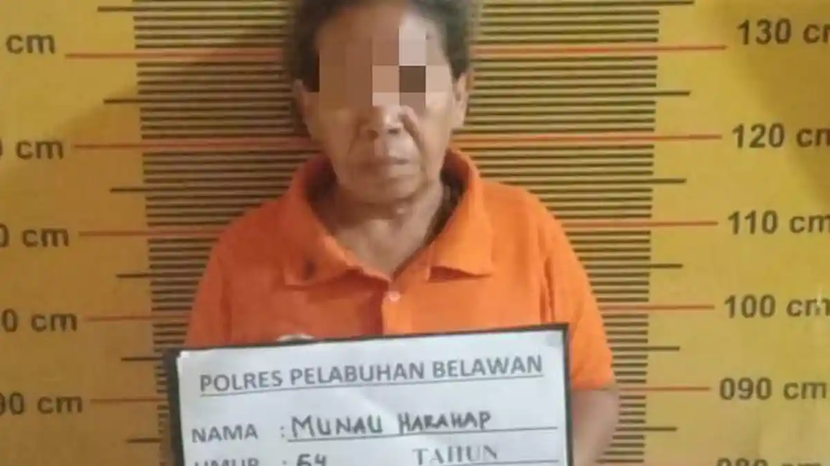 Jadi Pengedar Sabu, Wanita Paruh Baya Ditangkap Sat Narkoba Polres Pelabuhan Belawan