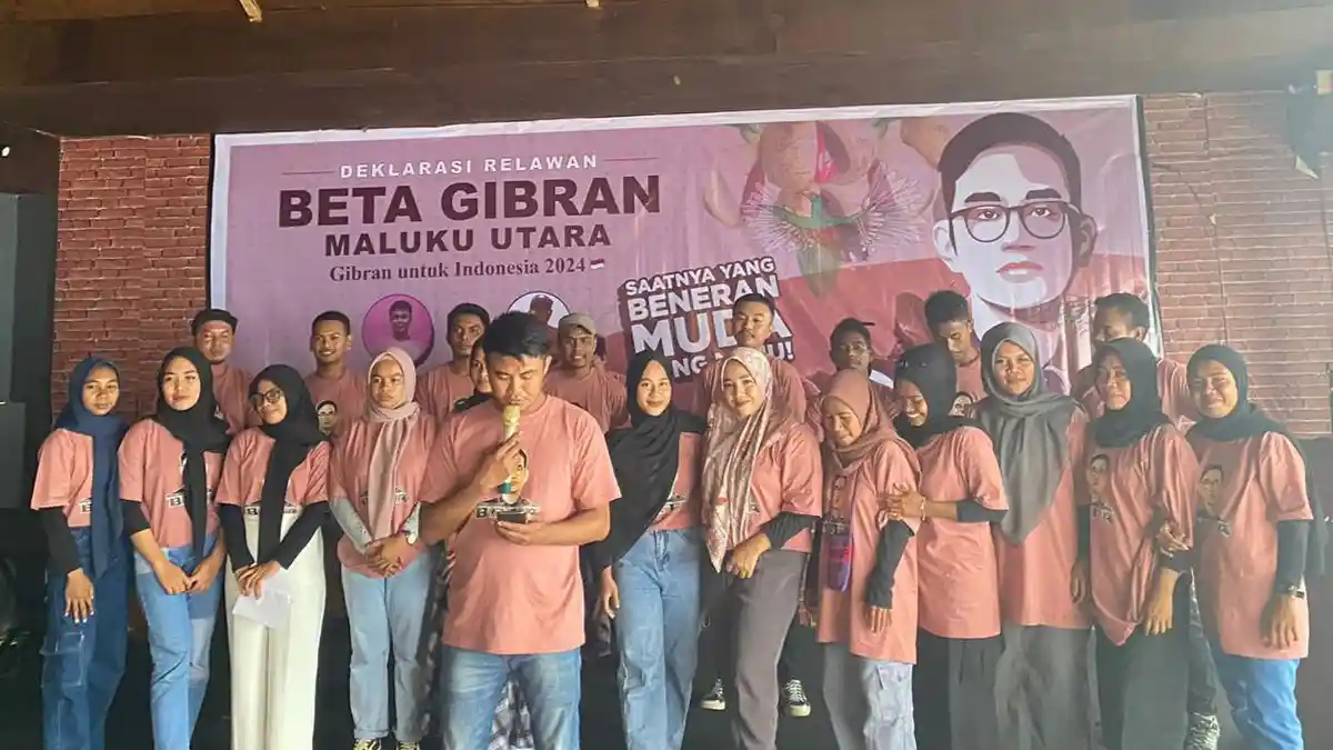 Relawan Beta Gibrang di Maluku Utara Deklarasi Gibran Rakabuming Raka Sebagai Cawapres 2024