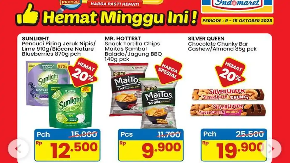 Promo Indomaret Hari Ini, Simba Choco Rp 6.500, Susu Cair UHT Rp 14.800 