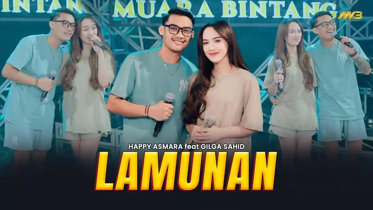 Lirik Lagu Lamunan - Happy Asmara Feat Gilga Sahid & Bintang Fortuna Trending di Youtube