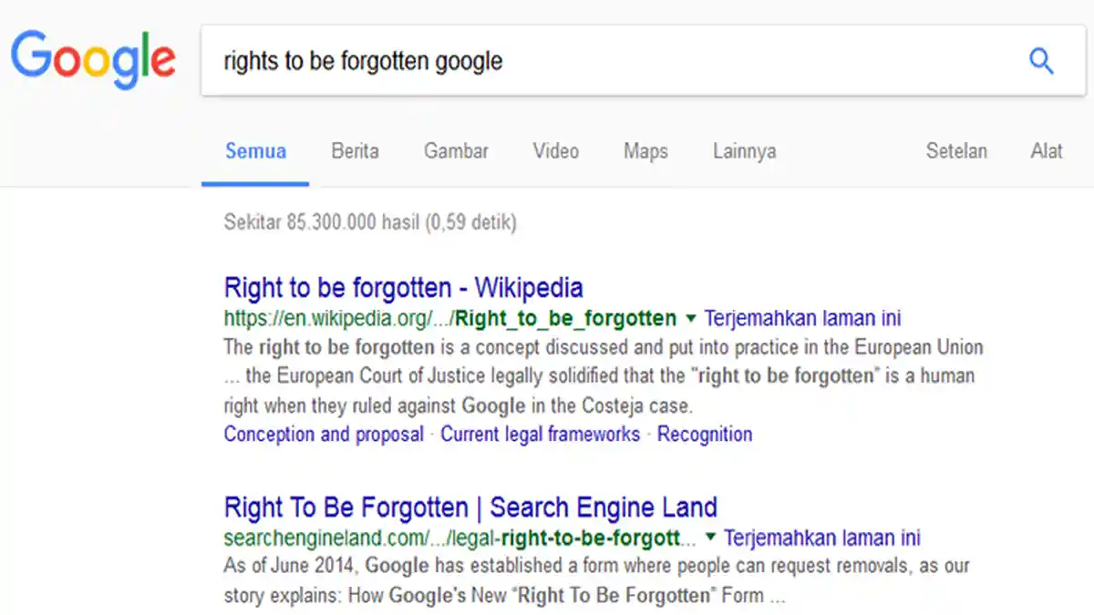 Pertama Kalinya Mahkamah Agung Jepang Setujui Penghapusan Data di Google