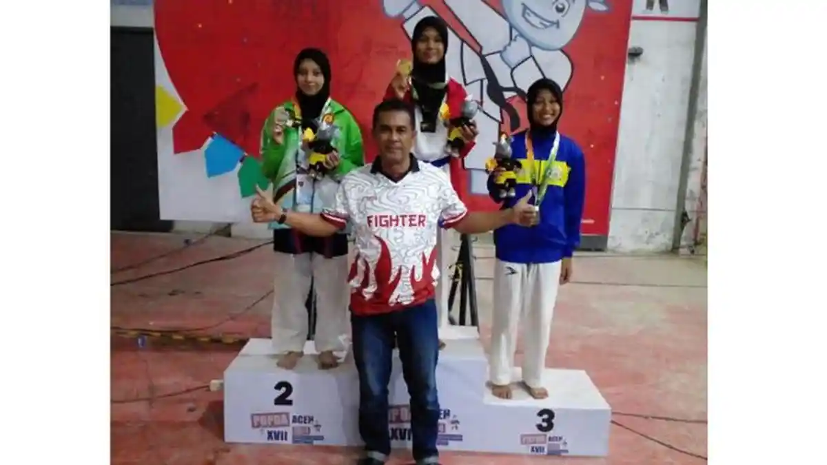 Alifa Sumbang Emas untuk Pidie Cabor Taekwondo Popda XVII, Ini Raihan Medali Setiap Kontingen