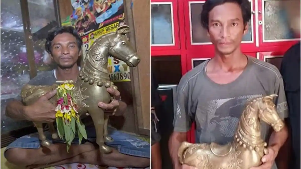 Nelayan ini tak Sengaja Temukan Patung Kuda, Diduga Benda Bersejarah, Ternyata Ini Fakta Sebenarnya!