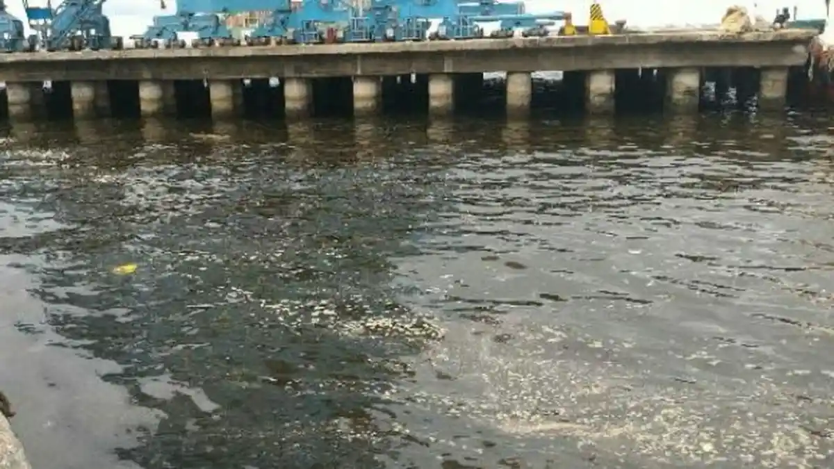 Ada yang Sengaja Buang BBM Sehingga Laut di Pelabuhan Priok Tercemar