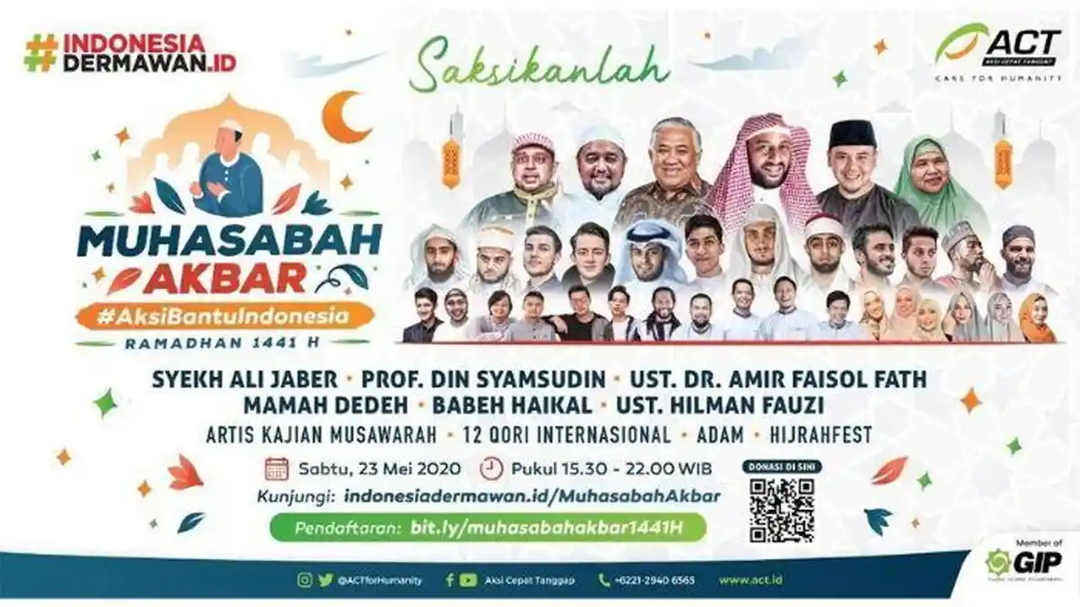 Live Streaming Malam Kemenangan dengan Muhasabah Akbar Daring ACT