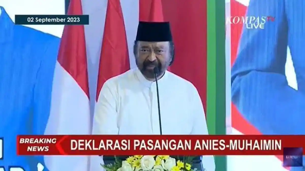 Surya Paloh Sebut Duet Anies dan Cak Imin bagaikan Botol dan Tutup