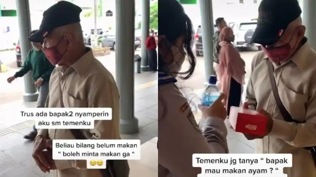 Viral Video Wanita Traktir Seorang Kakek yang Minta Makan saat di Stasiun, Ini Kisah Dibaliknya