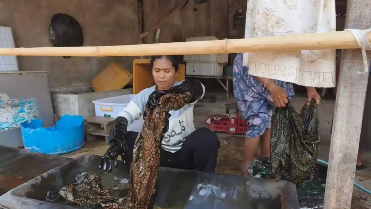 Warisan Kesucian Kain Gentongan, Batik Jadi Penopang Ekonomi Wanita Pesisir Tanjung Bumi Bangkalan
