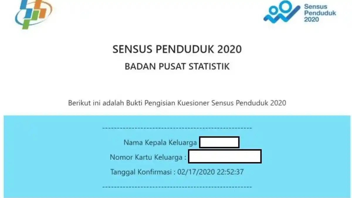 Tak Perlu Waktu Lama, Berikut Cara Isi Data Sensus Penduduk Online 2020 di sensus.bps.go.id