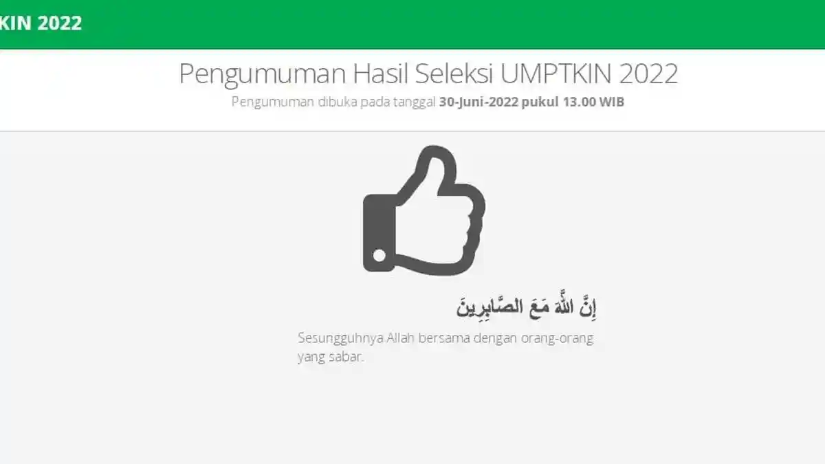 Pengumuman UM-PTKIN 2022 Dibuka Kapan? Bisa Klik pengumuman.um-ptkin.ac.id