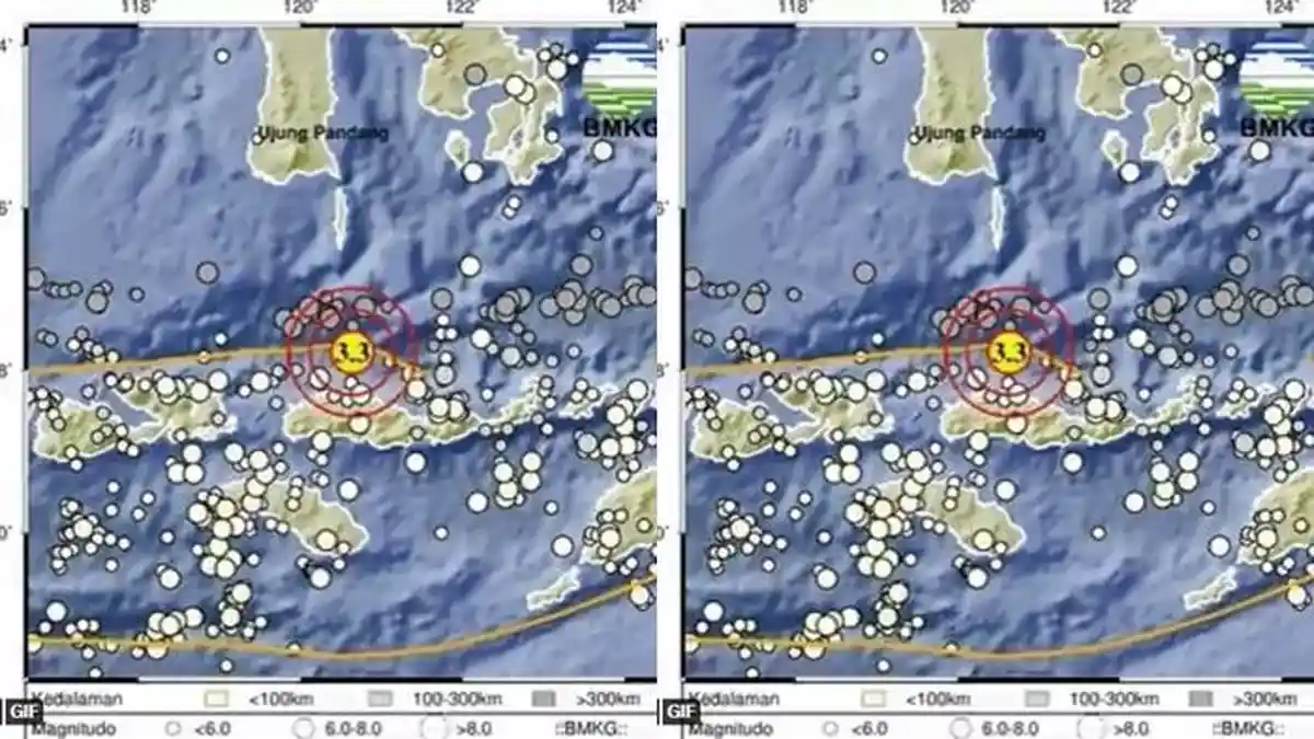 Info Gempa Hari ini Selasa, 11 April, Magnitudo 3.3 di Ruteng, Manggarai, Nusa Tenggara Timur