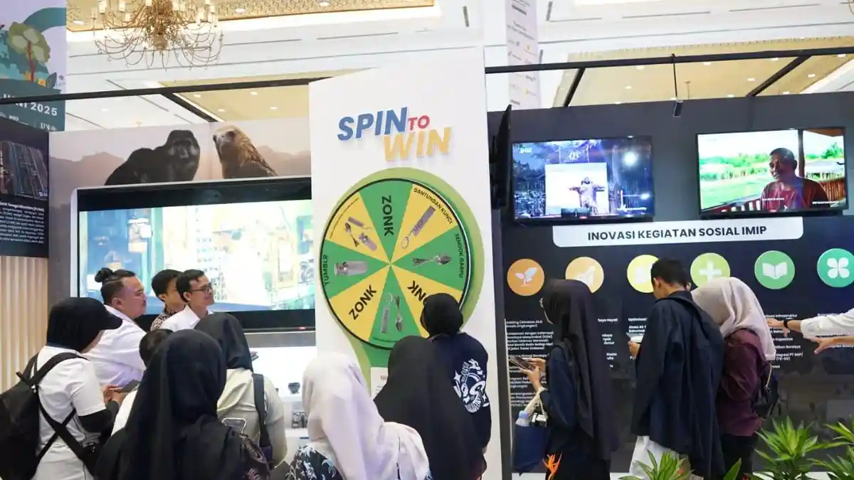 Booth IMIP Diserbu Pengunjung, Edukasi Industri dan Lingkungan Curi Perhatian di Expo HLH 2025
