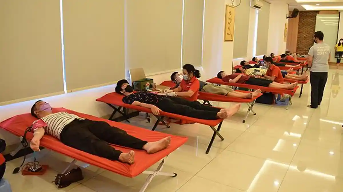 Persaudaraan Muda-Mudi Vihara Borobudur Kembali Mengadakan Kegiatan Donor Darah Amal III Tahun 2022