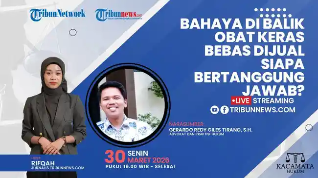 Talkshow Kacamata Hukum 30 Maret 2026: Obat Keras Bebas Dijual, Siapa Tanggung Jawab?