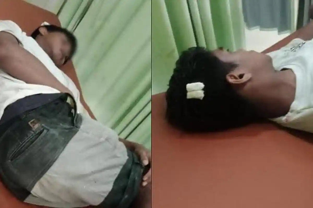 Asyik Kendarai Motor, Kepala Kuli Bangunan di Sampang Bocor Tertimpa Baliho Capres