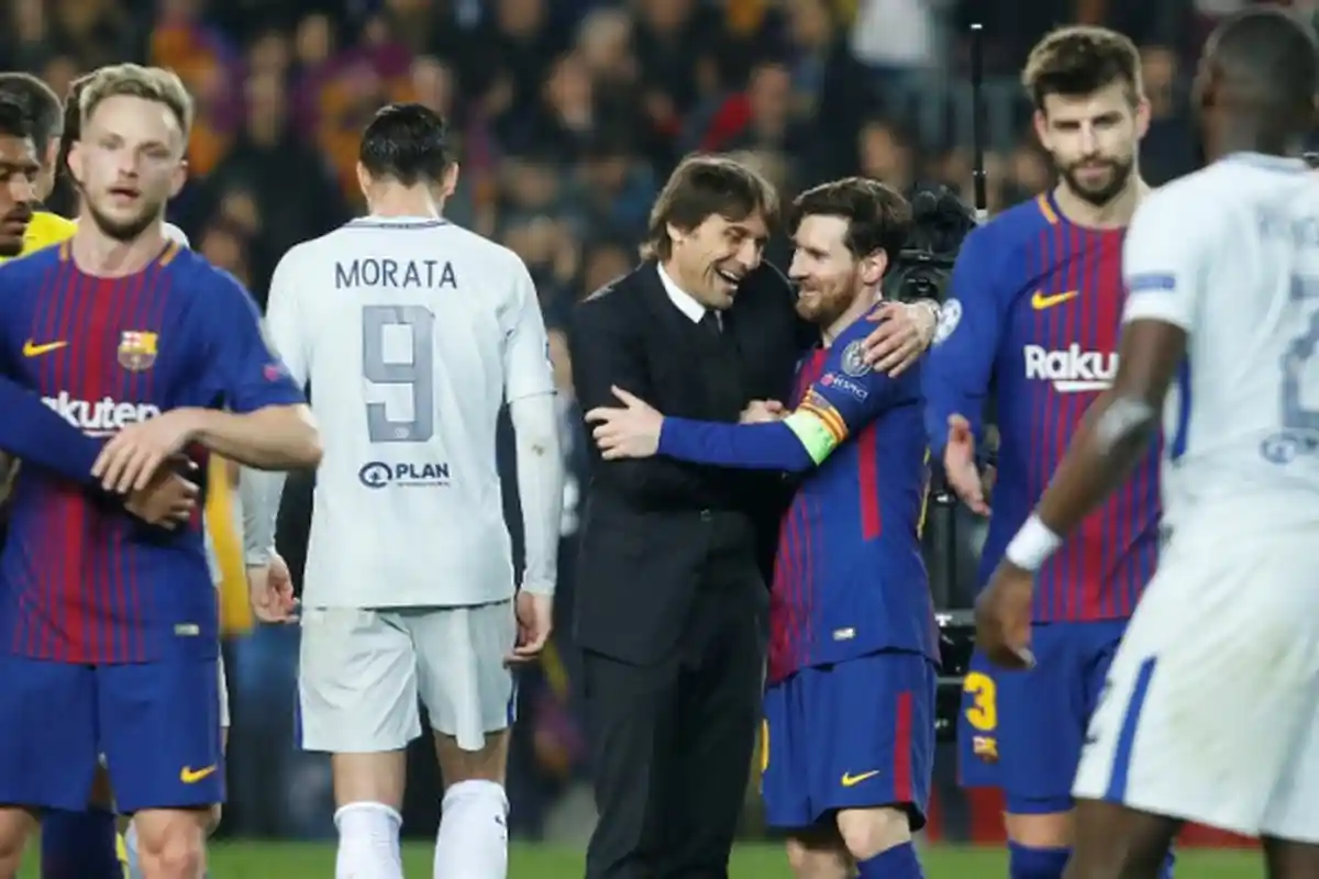 Terkuak, Conte Tertangkap Kamera Berbisik ke Messi, Tak Disangka Ini yang Dikatakannya