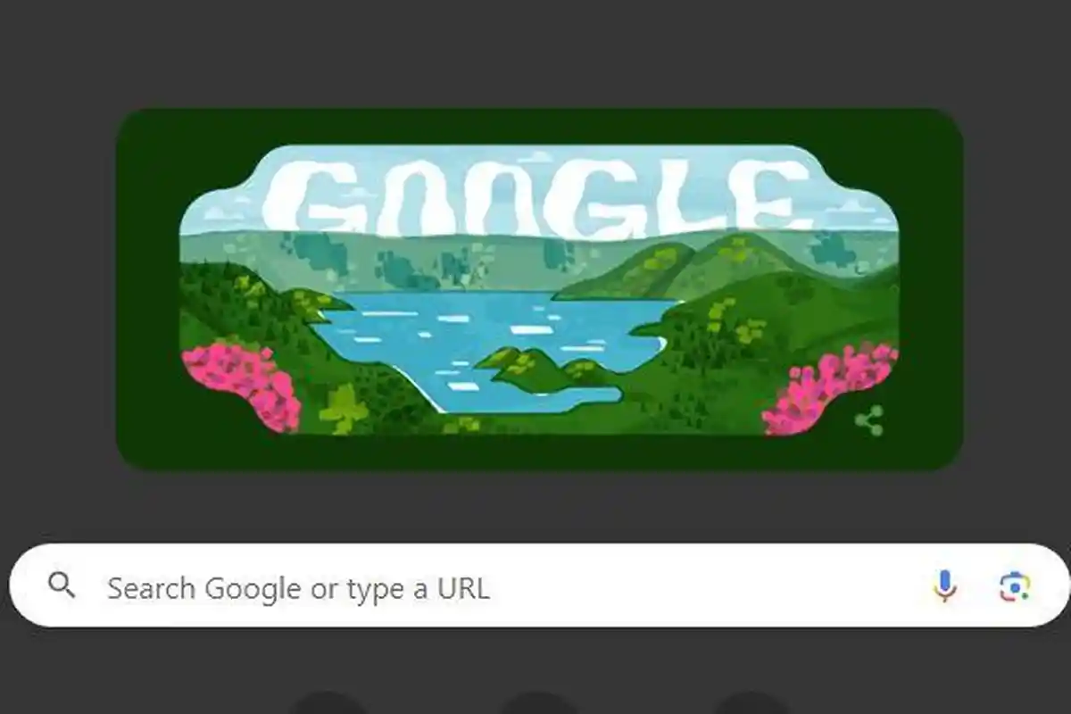 Google Doodle Menampilkan Keindahan Danau Toba