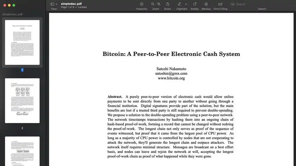 Ada Harta Karun Tersembunyi, Whitepaper Bitcoin Ditemukan di Produk Apple