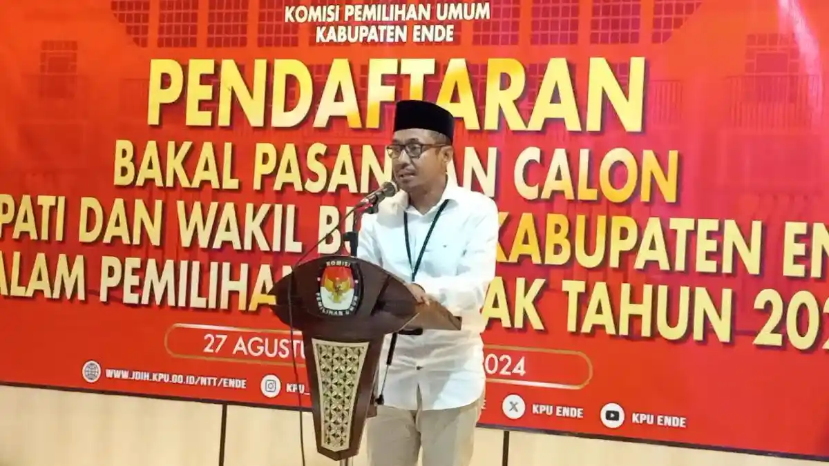 Pilkada Ende, Empat Paslon Mendaftar di KPU, Hermanto Lose Sebut Ini Belum Final