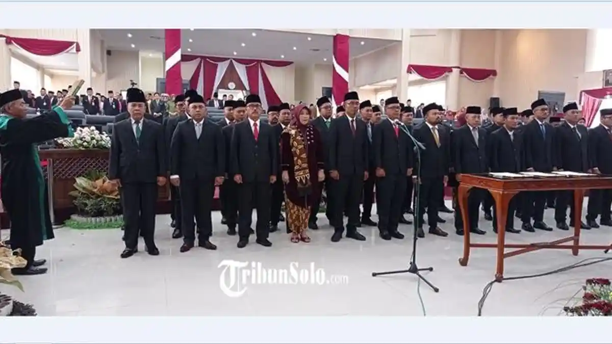 Daftar Nama 44 Anggota DPRD Sukoharjo : Hari Ini Resmi Dilantik, 1 Orang Tunggu SK Gubernur Jateng