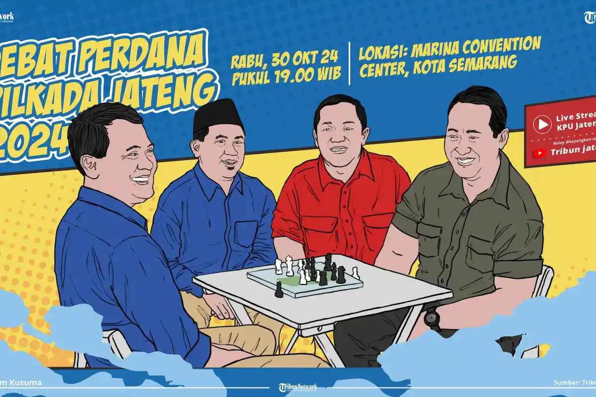 Debat Perdana Pilgub Jateng: Andika-Hendi vs Luthfi-Gus Yasin, Siapa Unggul?