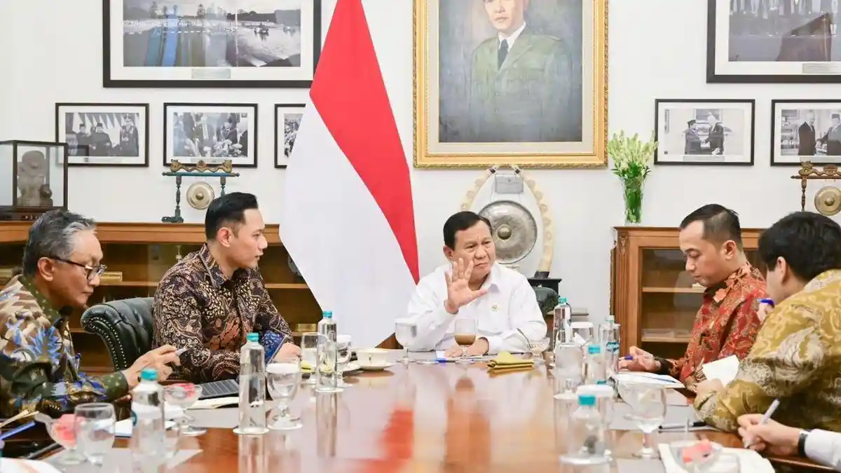 AHY Menghadap Prabowo Laporkan Proyek Infrastruktur yang Siap Diresmikan