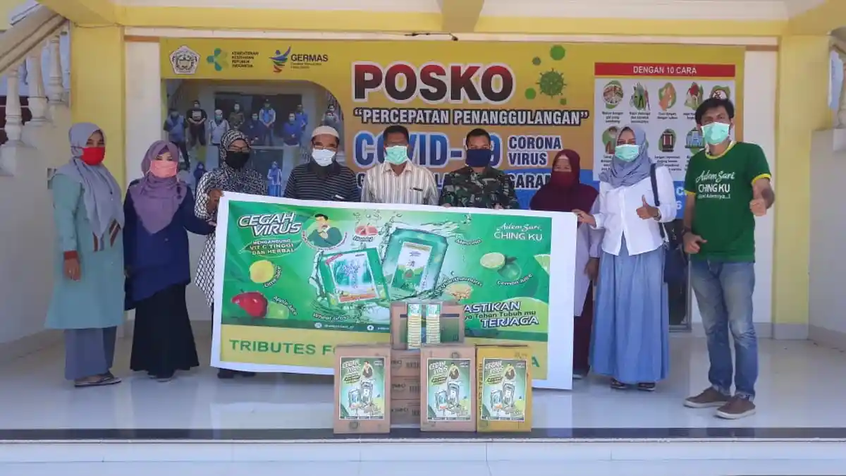 Adem Sari Ching Ku Memberikan Bantuan Bagi Pejuang Corona