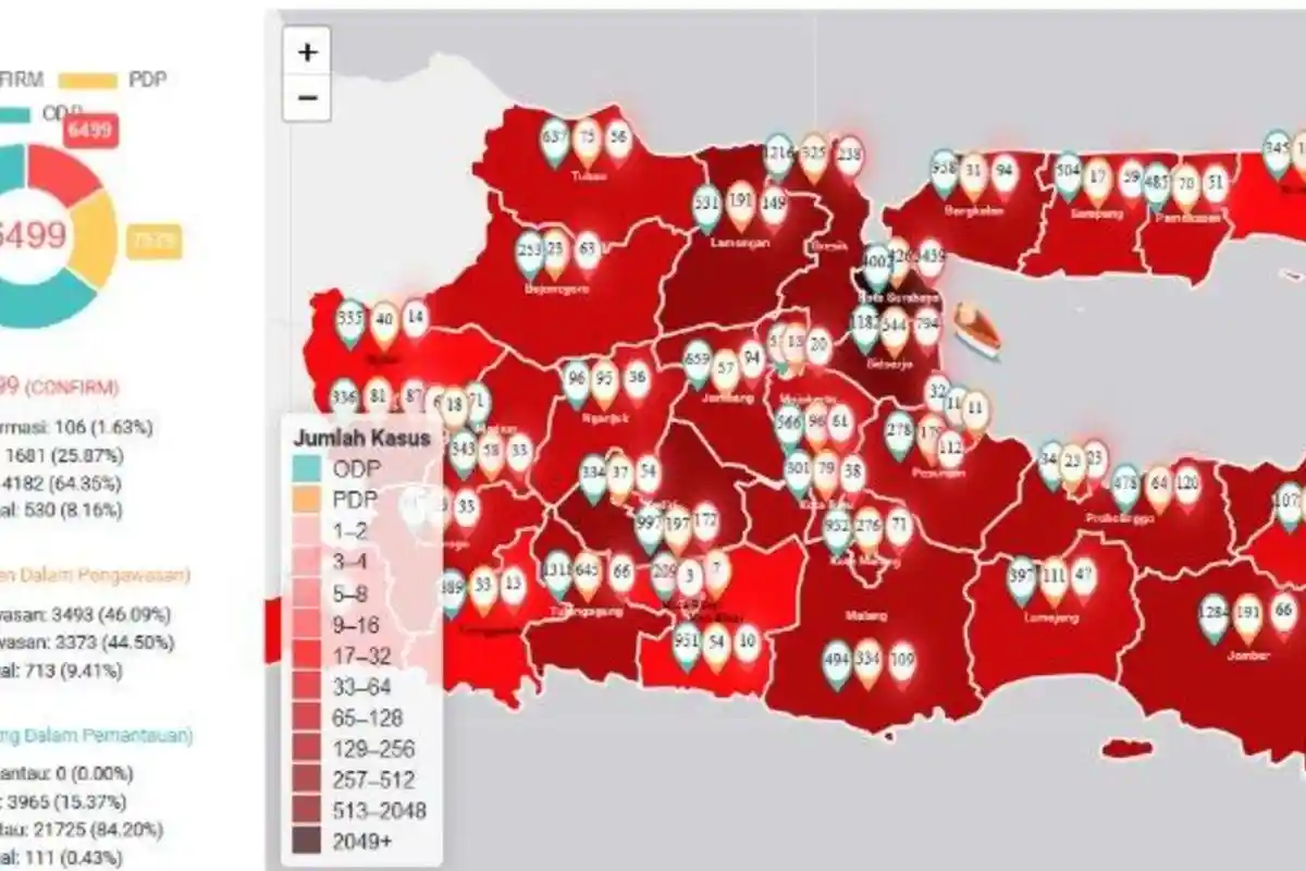 UPDATE CORONA di Sampang Rabu 17 Juni, Positif Covid-19 Jadi 70 Kasus, 26 PDP, 518 Orang Status ODP