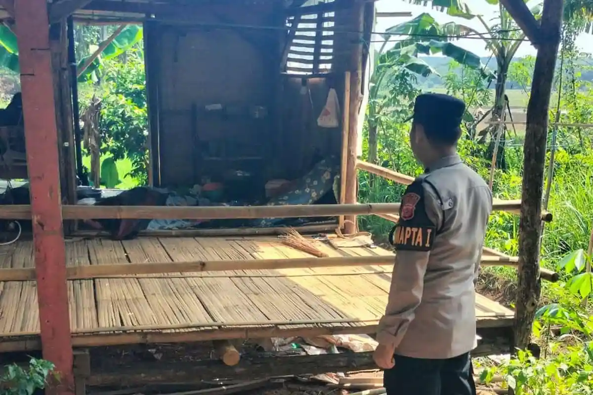 Tragis! Buruh Tani Sebatang Kara di Purwakarta Ditemukan Meninggal Membusuk di Saung Perhutani