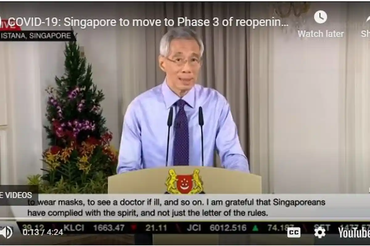 Mulai 28 Desember, Warga Singapura Diizinkan Ngumpul Maks 8 Orang di Tempat Umum, PM: Jangan Lengah