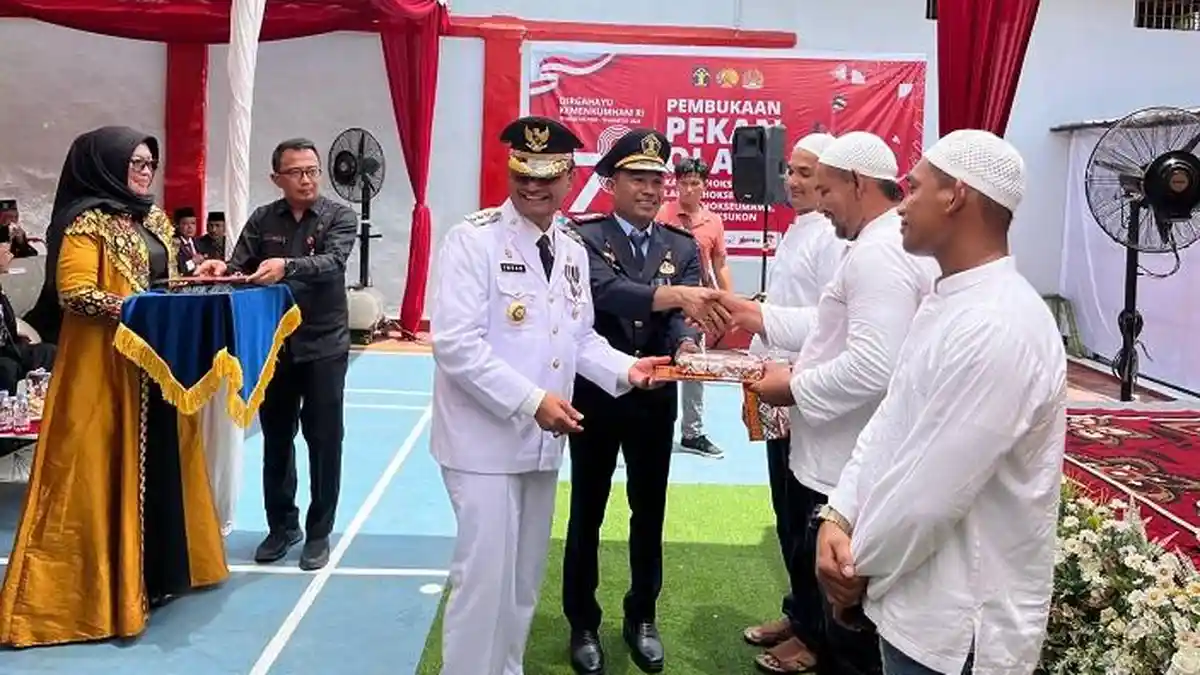 Ratusan Narapidana Lapas Lhokseumawe Terima Remisi, Satu Orang Langsung Bebas