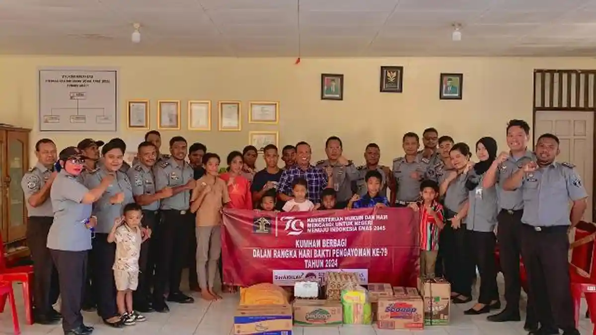 Peringati Hari Pengayoman Ke-79, Lapas Atambua Berkunjung ke Panti Asuhan