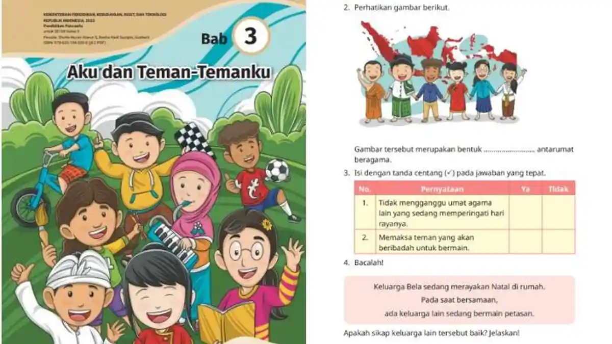 Kunci Jawaban Pendidikan Pancasila Kelas 2 Halaman 124 125 Kurikulum Merdeka Bab 3: Mari, Berlatih