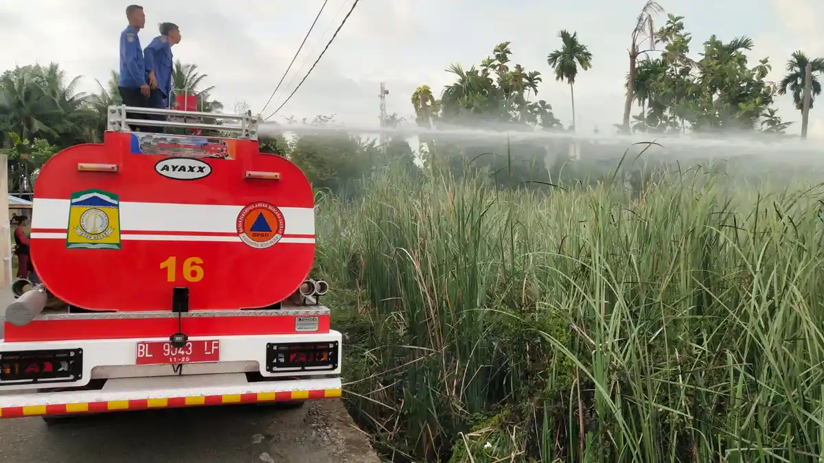 Lahan Ilalang di Payatieng Peukan Bada Terbakar, Luasnya Mencapai 900 Meter Persegi