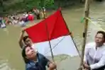 Upacara Bendera HUT Ke-68 RI di Sungai Deli