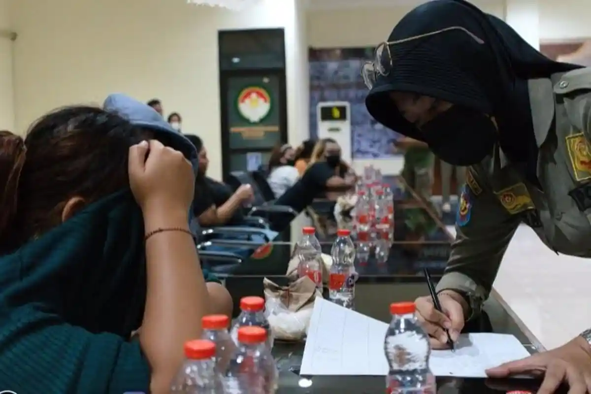 11 PSK Open BO di Cibinong Bogor Terjaring Razia Pekat