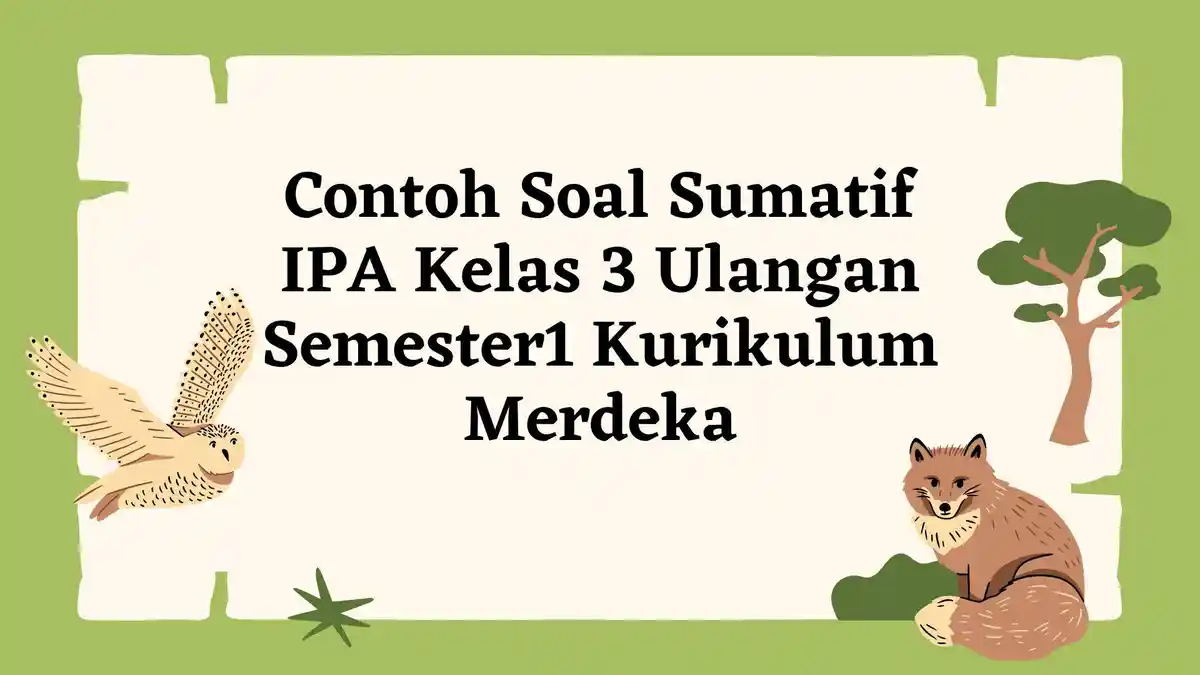 50 Kunci Jawaban Soal Ujian Akhir Semester 1 Ilmu Pengetahuan Alam ...